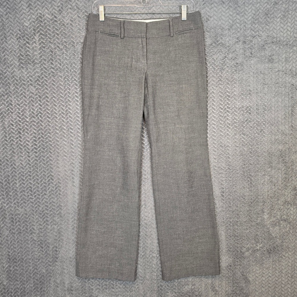 Ann Taylor LOFT Petites Marisa Trouser Grey Straight Leg Pants 2P Officecore